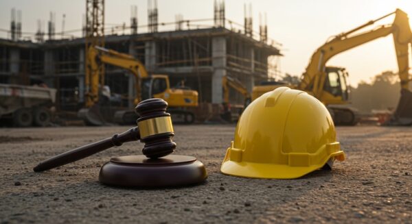 Concept of law and regulation in construction industrial market real estate
